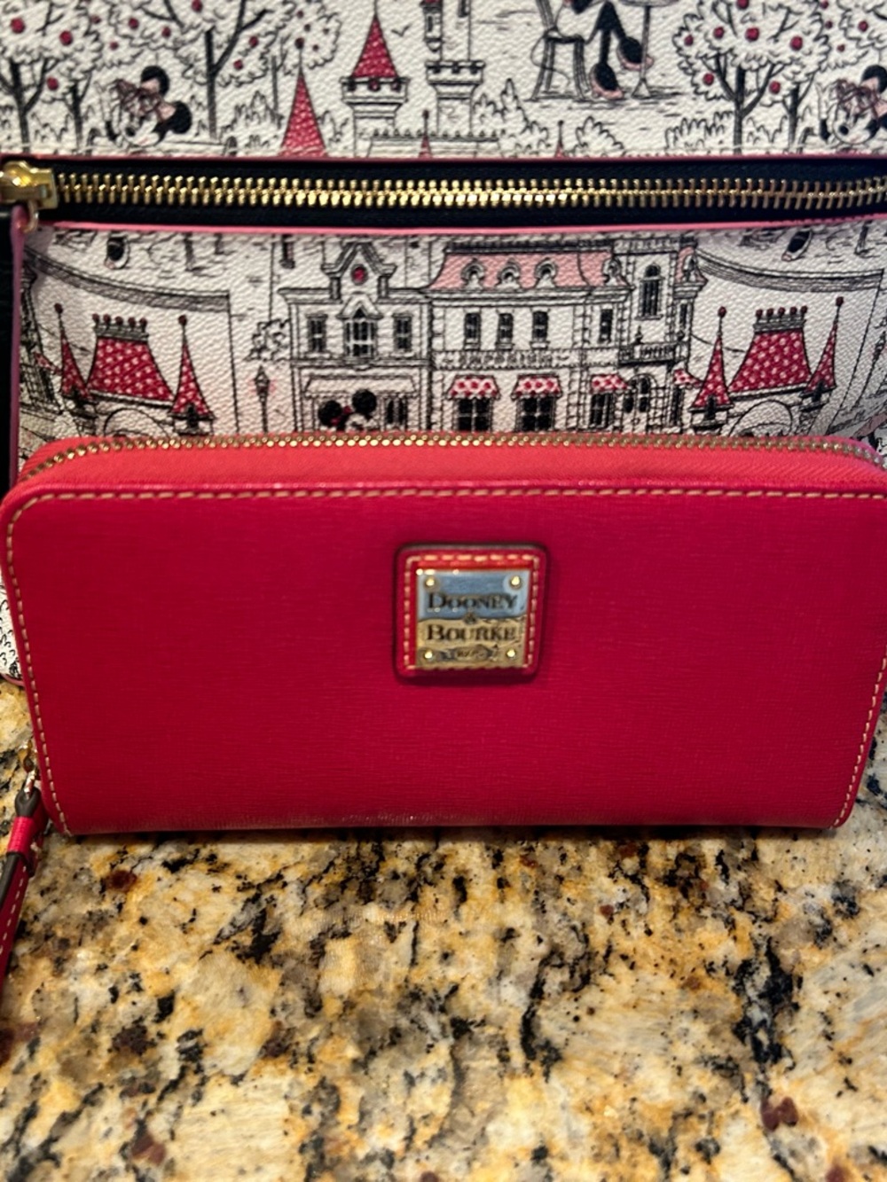 Dooney & Bourke Disney “Minnie in the Park” Hobo Bag AND Coordinating Wallet Set - Picture 14 of 16